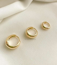 Trio de Argolas Lia banhadas em ouro 18k na internet