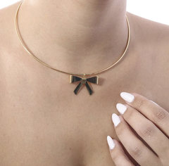 Choker Aro Laço Banhado a Ouro 18K - comprar online