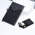 Imagem do RFID Mini carteira de couro preto para homens e mulheres