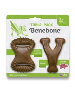 Benebone Tiny 2-Pack Bacon