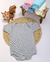 Body de Manga Curta Canelado para Bebê - comprar online