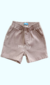 Conjunto de Bebê Tartaruga com Camisa de Manga Curta e Bermuda Caqui Luxo - Minily Kids