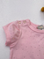 Imagem do Body Infantil Feminino Rosa Claro com Brilhos – Hipoalergênico, Manga Curta com Detalhe Dourado da Anime
