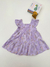 Vestido de Bebê Cavalo Marinho Com Alça Princesa Lilás e Rosa na internet