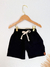 Bermuda Infantil em Linho Premium Preto – Sofisticação em Cada Detalhe! - comprar online