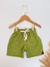 Bermuda Infantil em Linho Premium Verde – Sofisticação em Cada Detalhe! - comprar online
