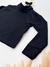 Blusa Infantil de Manga Longa Favo de Mel Preto – Conforto e Elegância para os Dias Mais Fresquinhos! - Minily Kids