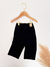 Calça Wide Leg Infantil em Sarja Cotton Preta – Estilo, Conforto e Versatilidade em uma Só Peça! - comprar online
