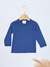 Camiseta Infantil Masculina Manga Longa Kyly em Algodão Azul – Básica e Confortável para Meninos - comprar online