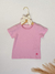 Camiseta Infantil Feminina Kookab Rosa – 100% Algodão, Básica e Confortável | Estilo Minimalista - comprar online