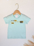 Camiseta Infantil Masculina Gijo Azul Claro | Estilo Minimalista com Frases Modernas | Básica e Original - comprar online