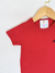Camiseta Infantil Manga Curta Reirex Masculina Vermelho – 100% Algodão | Básica e Confortável - loja online