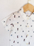 Camisa Infantil Masculina Rovitex com Botões | Manga Curta Off White 100% Algodão com Estampa Marinheiro Minimalista na internet