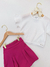 Short Saia Infantil Feminino Marina – Com Pregas e Elástico na Cintura na internet