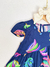Vestido Infantil Feminino Azul Marinho com Estampa de Bananas – Kookabu na internet