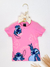 Camiseta Infantil Stitch Disney Manga Curta 100% Algodão – Rosa - comprar online