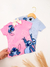 Imagem do Camiseta Infantil Stitch Disney Manga Curta 100% Algodão – Rosa