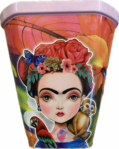 MACETAS PLASTICAS ESTAMPADAS CUADRADA CHICA - tienda online