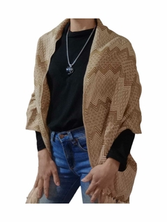 Pashminas de lana de Alpaca con Trama