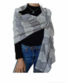 Pashminas de lana de Alpaca con Trama