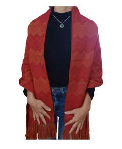 Pashminas de lana de Alpaca con Trama