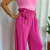 Calça pantalona viscose com cinto - T de Tangerina