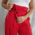 Calça pantalona viscose com cinto - loja online