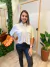 Camisa cropped linho com botões e bolso - T de Tangerina