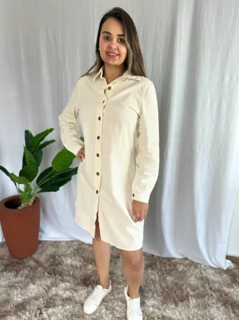 Chemise freshline eco tecido brim com algodão