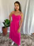 Vestido midi em linho - loja online