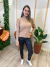 Tricot estruturado premium detalhes nas mangas na internet