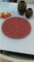 Sousplat de crochê em espiral - Havana (terracota) - comprar online