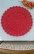 Sousplat de crochê em espiral - Vermelho na internet