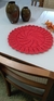 Sousplat de crochê em espiral - Vermelho - comprar online