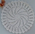Sousplat de crochê em espiral - Cru (Off White)