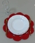 Sousplat de crochê modelo floral - Vermelho - LANÇAMENTO! na internet