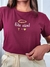 T-SHIRT PLUS SIZE ELE VIVE - VINHO - comprar online