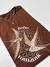 CAMISETA BOHO ROMANTIC - MARROM | T-SHIRT FEMININA DE ALGODÃO - comprar online