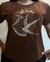 CAMISETA BOHO ROMANTIC - MARROM | T-SHIRT FEMININA DE ALGODÃO - loja online
