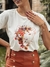 T-SHIRT LEÃO FLORES OFF WHITE - T-SHIRT FEMININA DE ALGODÃO - comprar online