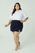 T-SHIRT PLUS SIZE LISA - BRANCO - loja online