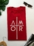 T-SHIRT AMOR - VERMELHO na internet