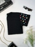 T-SHIRT CORAÇÕES COLORIDOS NA MANGA- PRETO | T SHIRT FEMININA DE ALGODÃO - comprar online