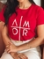 T-SHIRT AMOR - VERMELHO - comprar online