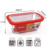 Pote De Vidro Retangular C/ Tampa De Silicone 750ml 2 Peças - loja online