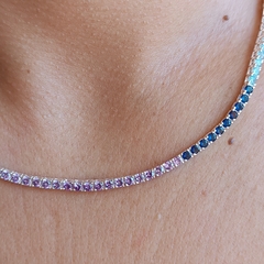 Riviera colorida com zircônias de 2,5 mm e 45 cm - comprar online
