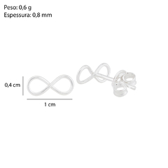 Brinco fio infinito liso pequeno - comprar online
