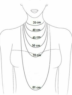 Corrente pipoca diamantada 50 cm - comprar online