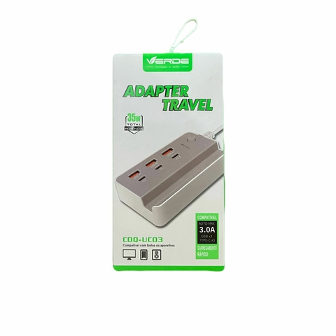 CARREGADOR ADAPTER TRAVEL - VERDE