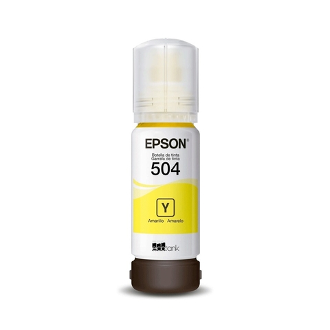 Refil Tinta Epson T504 Amarelo
